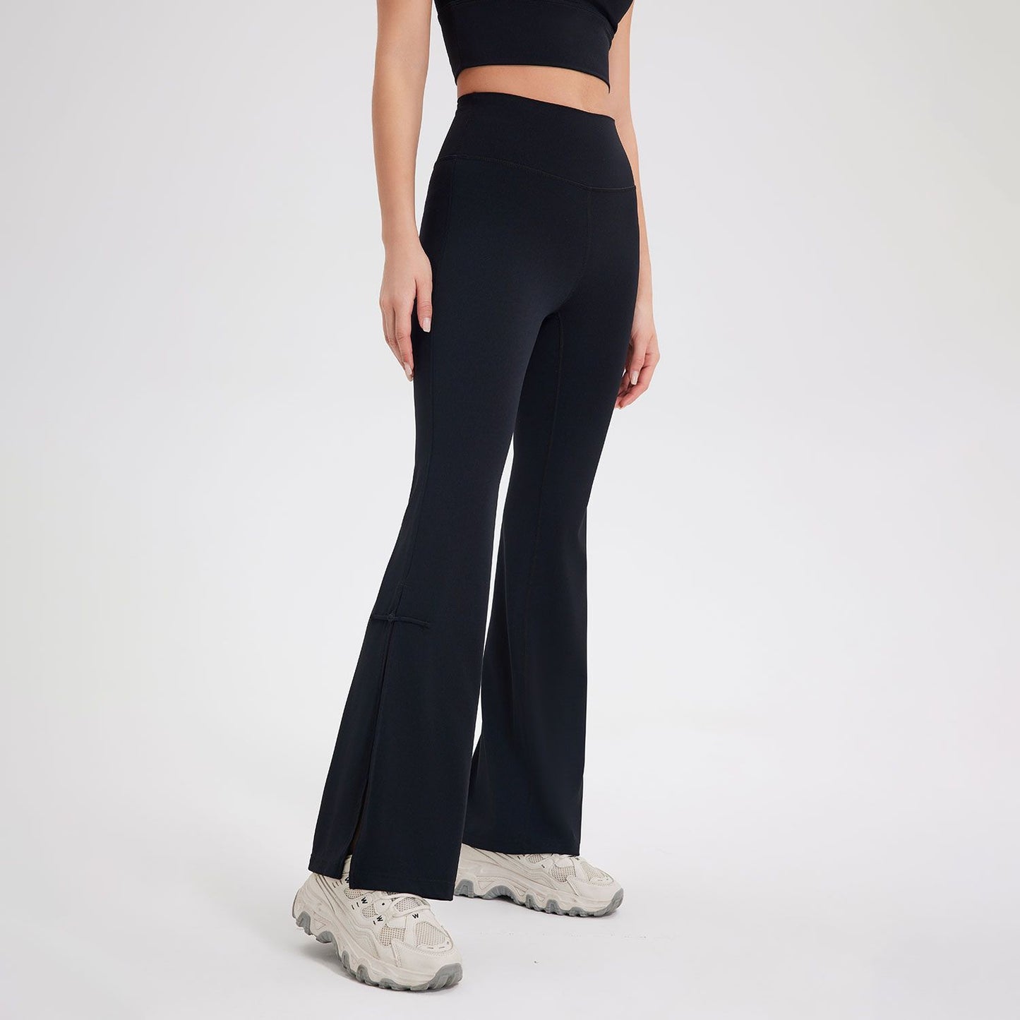 Peach High Waist Hip Lift Bell-bottom Pants Sports - Peachy Athletic