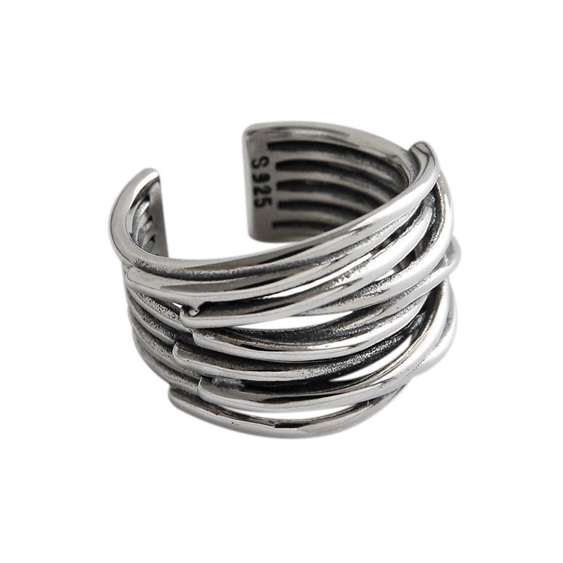 Women's Fashion Irregular Convex Wide Face Ring