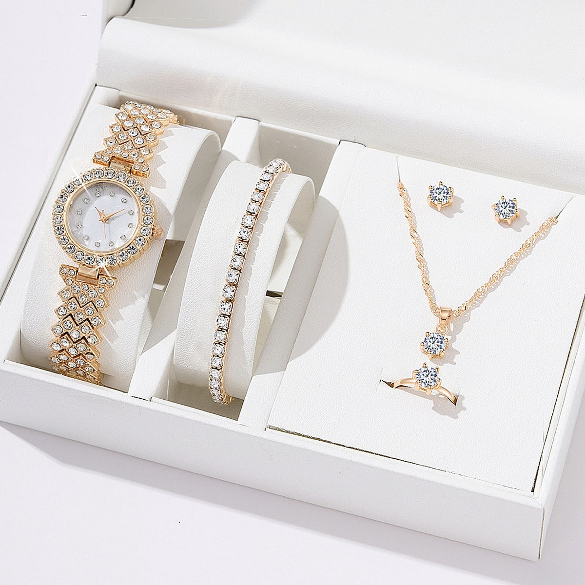 Diamond Women Watches Luxury Fashion Rhinestone Quartz Bracelet Wrist Watch For Women - Glamorous Sophisticated Elegant Sparkling