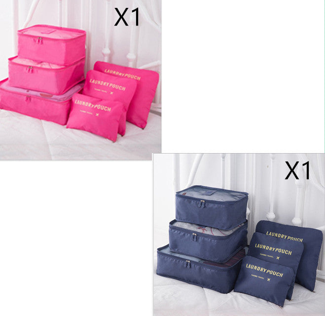 6 ST Reseförvaringsväska Set för Clothes Tidy Organizer