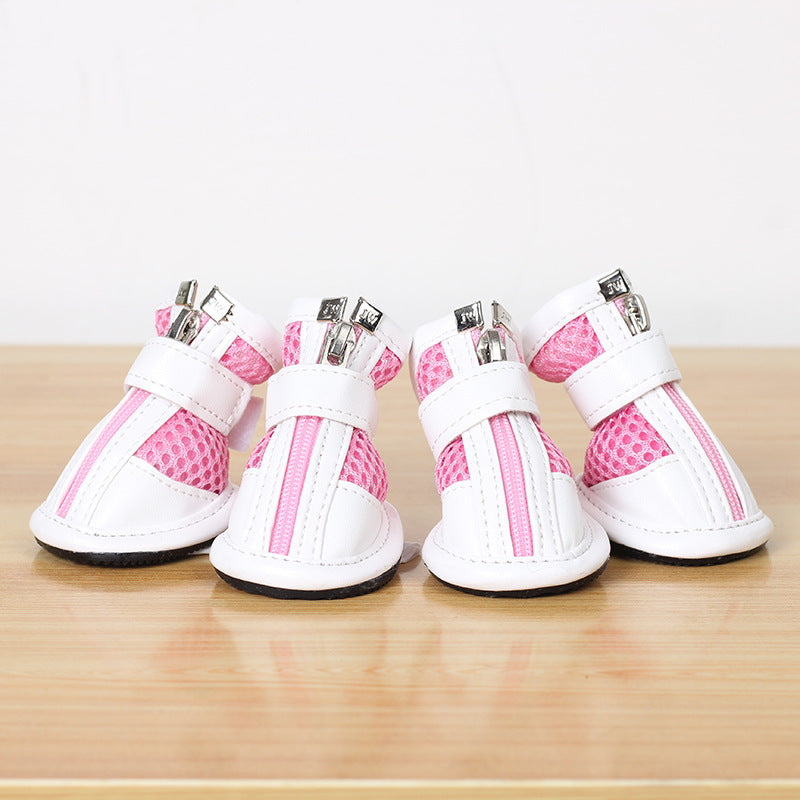 Chaussures de sport en filet pour petits chiens de compagnie