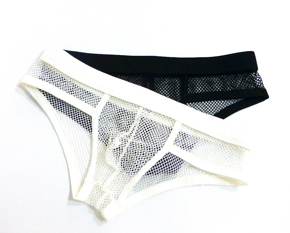 Herrunderkläder Transparenta meshtrosor Låg midja Konvex design Herrunderkläder