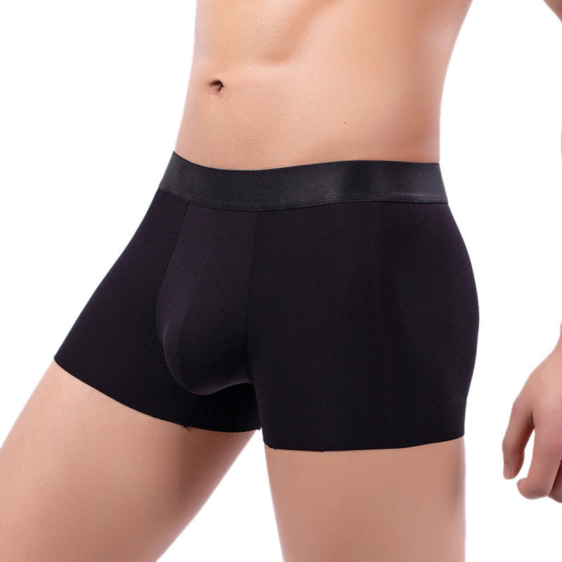 Ice Silk Underwear Herr Casual Cut Boxers Sömlösa Tight Fit Och Bekväma Modal Medelhöga Byxor