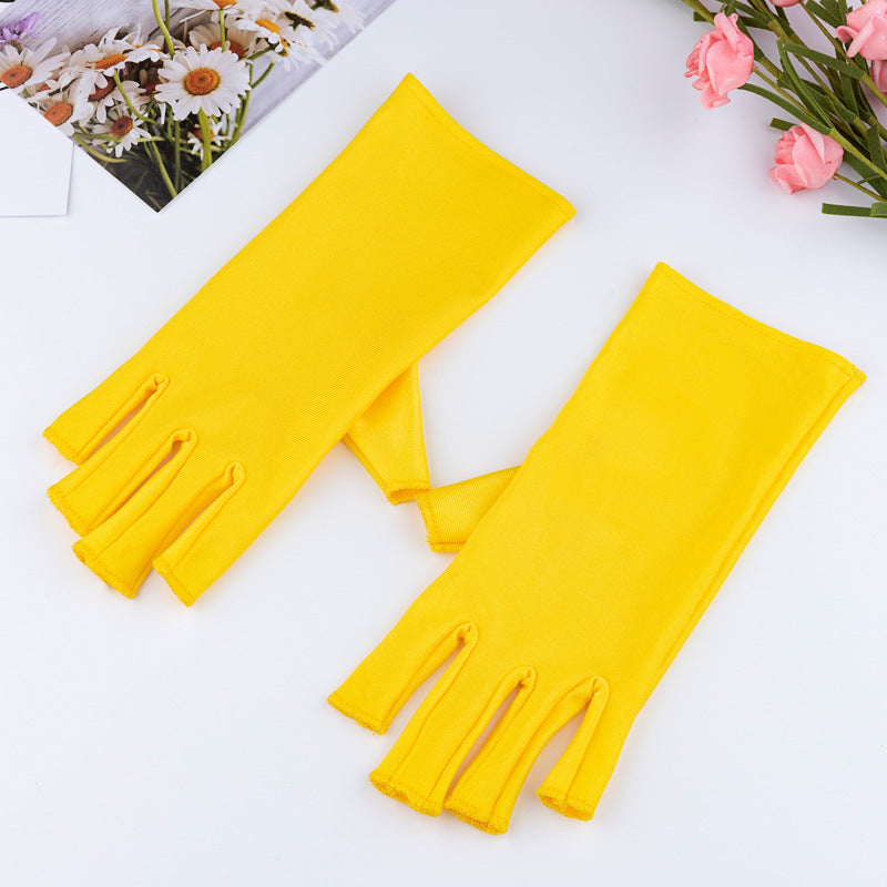 Manicure UV Protection Gloves - Half-Finger Design | Professional Nail Care Pair