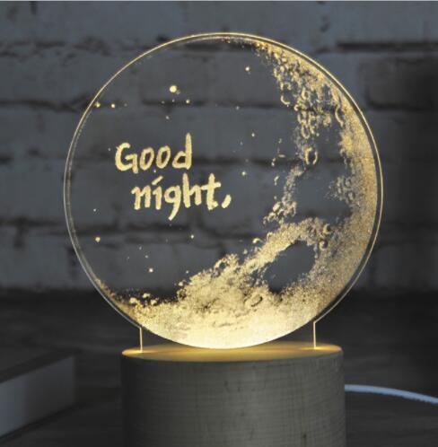Cute Moon Lamps Romantic LED Touch Children Light Bedroom Decoration Valentine's Day Gift Night Light