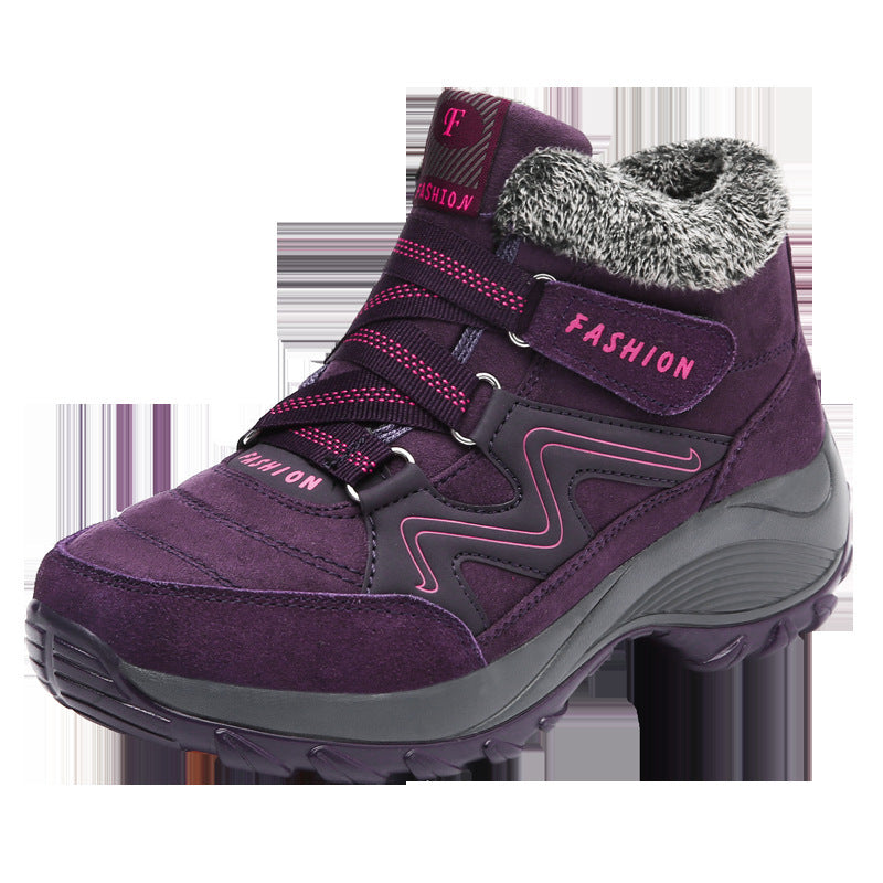 Women's Hiking Shoes - Real Leather, Non-Slip, Waterproof - Outdoor Gear