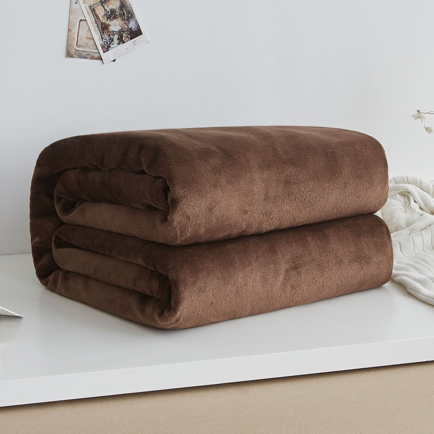 Flanellfilt korall filt