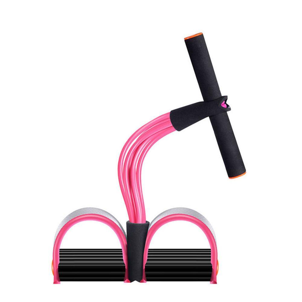 Natural Latex Foot Pedal Elastic Pull Rope with Handle - Professional Fitness Equipment & Bodybuilding Expander
