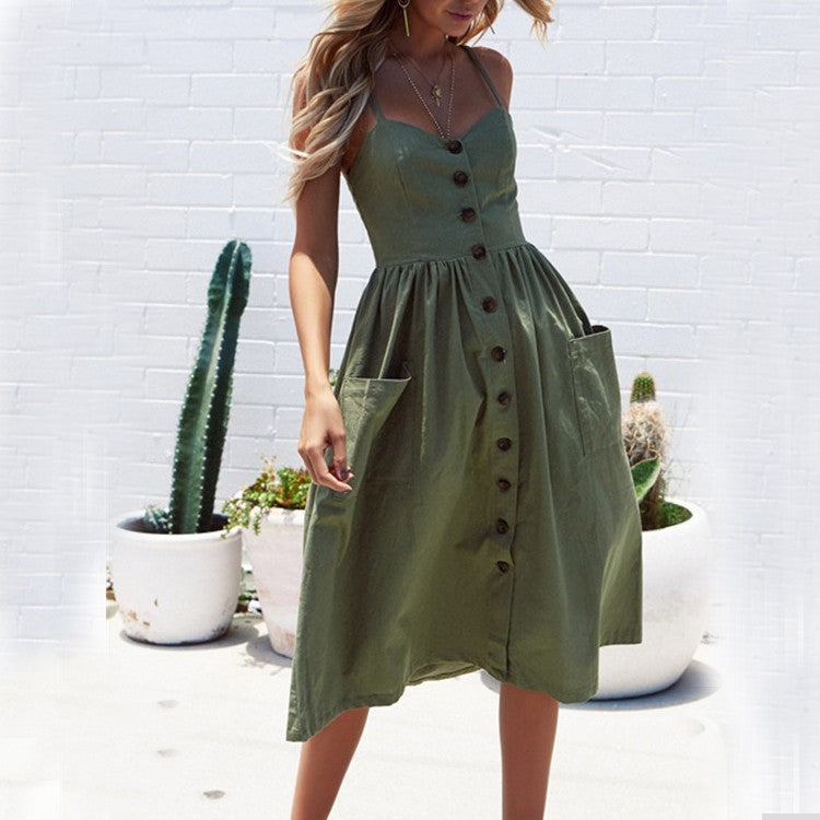 Pattern Print Hanging Dress