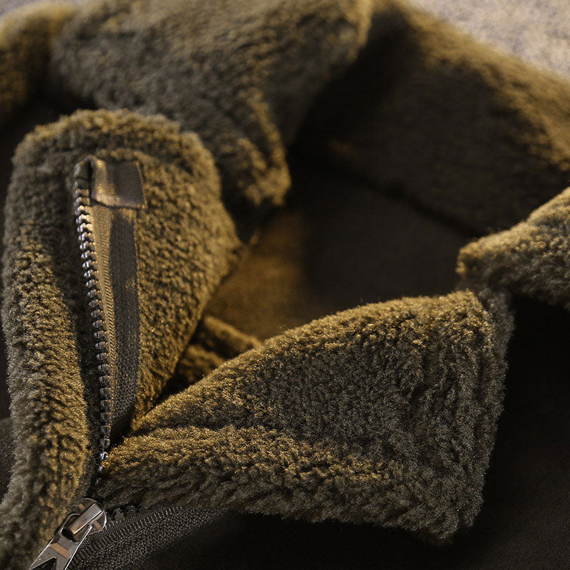 Veste enfant courte marron à manches longues