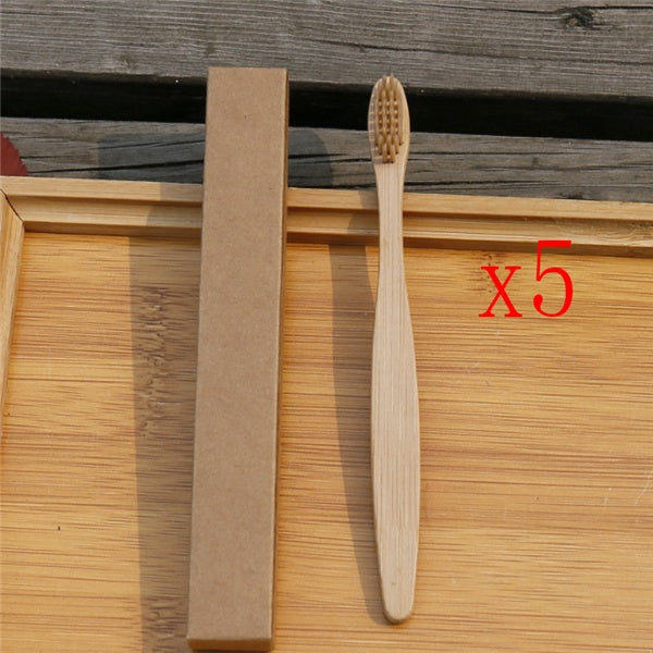 Eco Friendly Bamboo Soft Fiber Toothbrushes