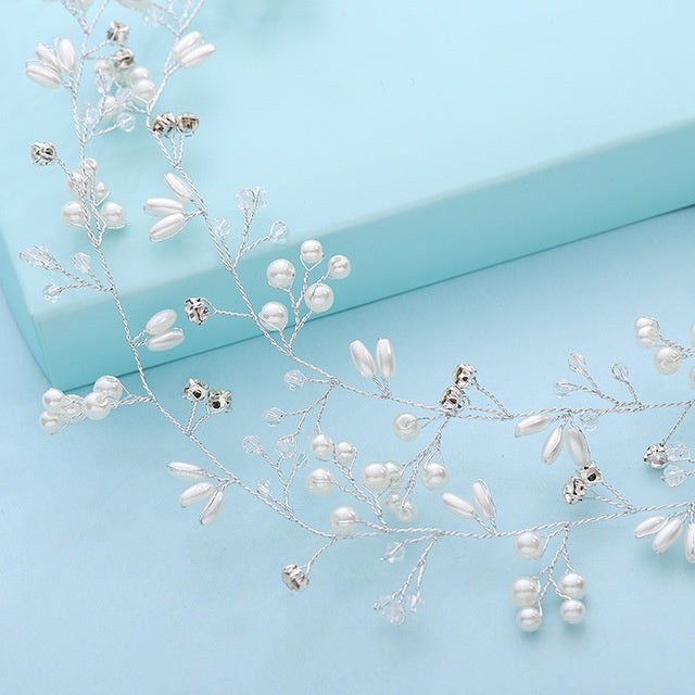 Accessoires pour cheveux de mariage Accessoires pour cheveux en perles de cristal