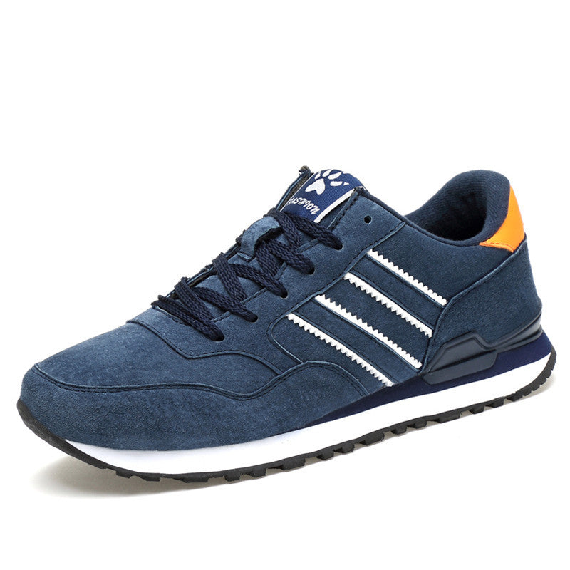 Läder sneakers män casual skor studenter