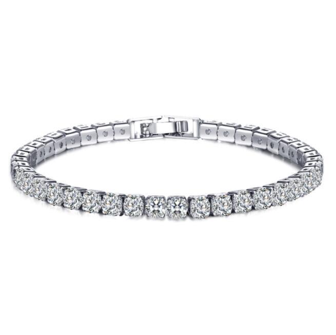 Cubic Zirconia Tennis armband & Armband för kvinnor julklappar Nya mode dam smycken