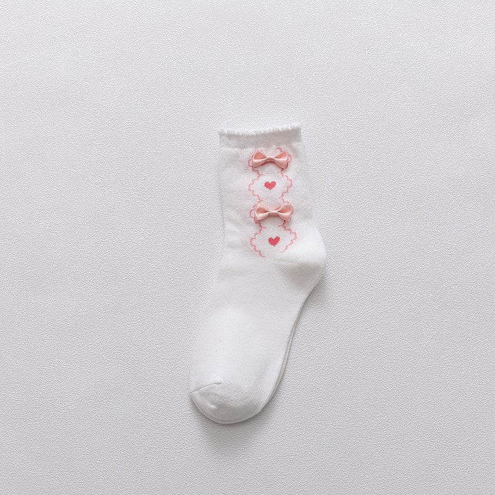 Chaussettes fille nœud