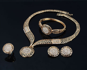 Luxury Jewelry Set: Necklace, Earrings, Ring - Perfect for Special Occasions