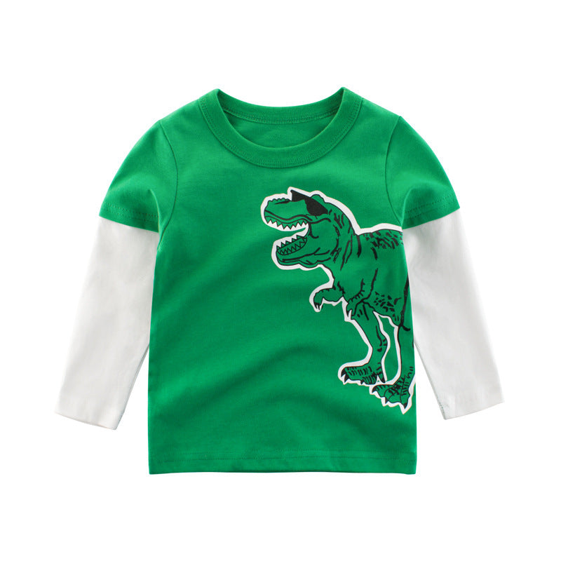 Två falska långärmade t-shirts för barn