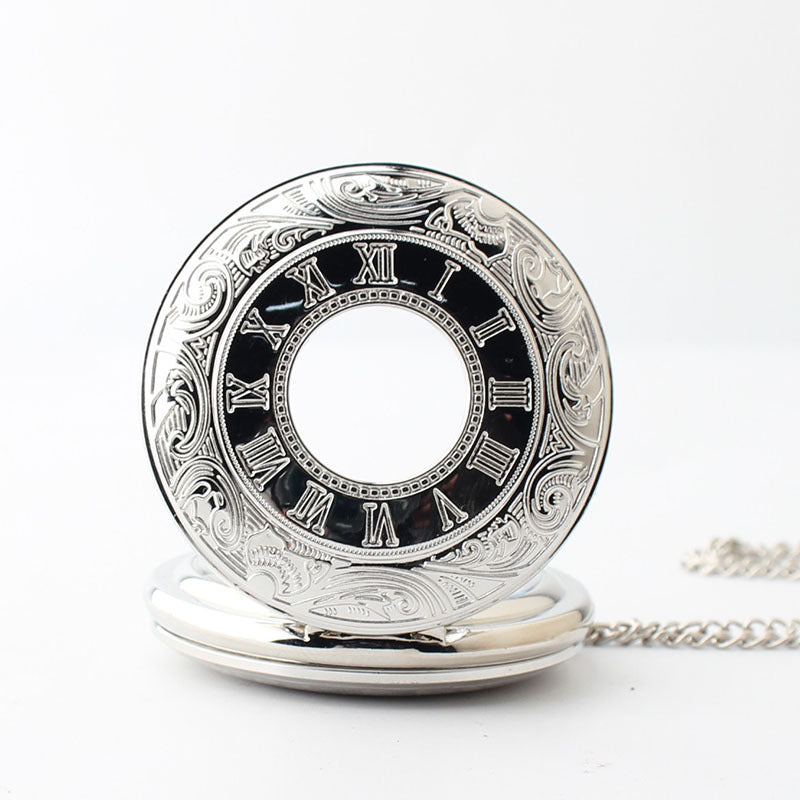 Starry Sky Roman Scale Quartz Pendant Pocket Watch - Celestial Elegant Modern Functional Stunning Accurate Convenient Fine Watchmaking
