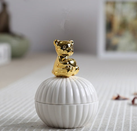 Boîte à bijoux de décoration de figurines d'animaux, écureuil, lapin, chat, oiseau, artisanat, cadeau, pot de décoration pour la maison