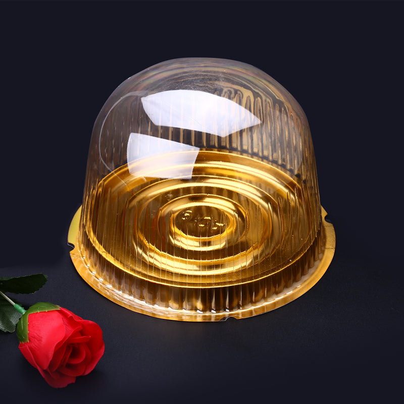 Boîte d'emballage de gâteaux, boîte blister ronde transparente