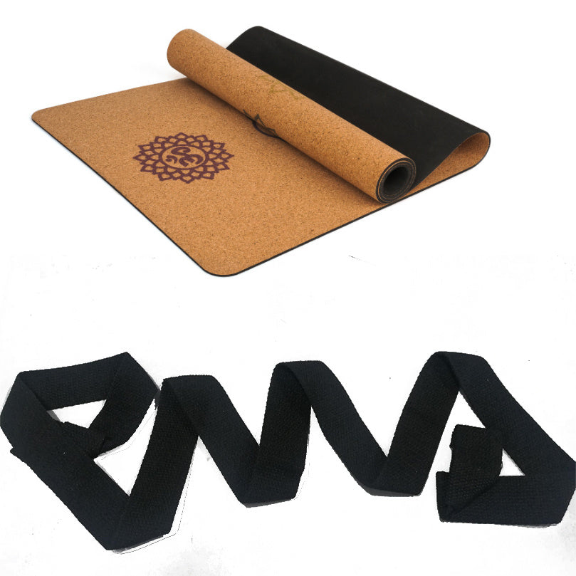 Premium Cork Yoga Mat - Natural Rubber & Imported Cork (183x68cm, Multiple Thickness Options)