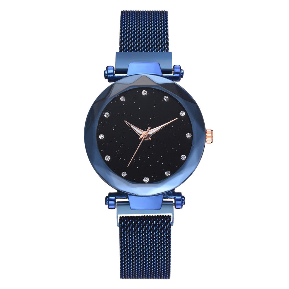 Femmes de luxe montres Bracelet ensemble mode élégant aimant boucle dames ciel étoilé montre ensemble Relogio
