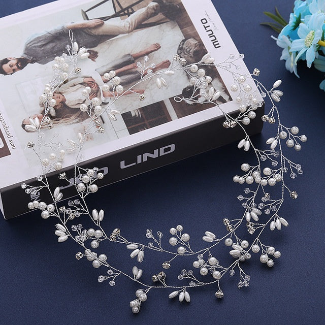 Accessoires pour cheveux de mariage Accessoires pour cheveux en perles de cristal