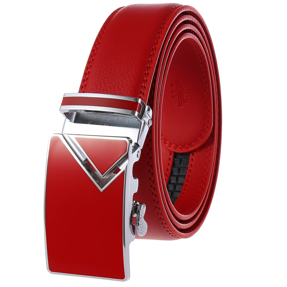 Men's Fashion Automatic Buckle Belt - 6 Versatile Color Combinations