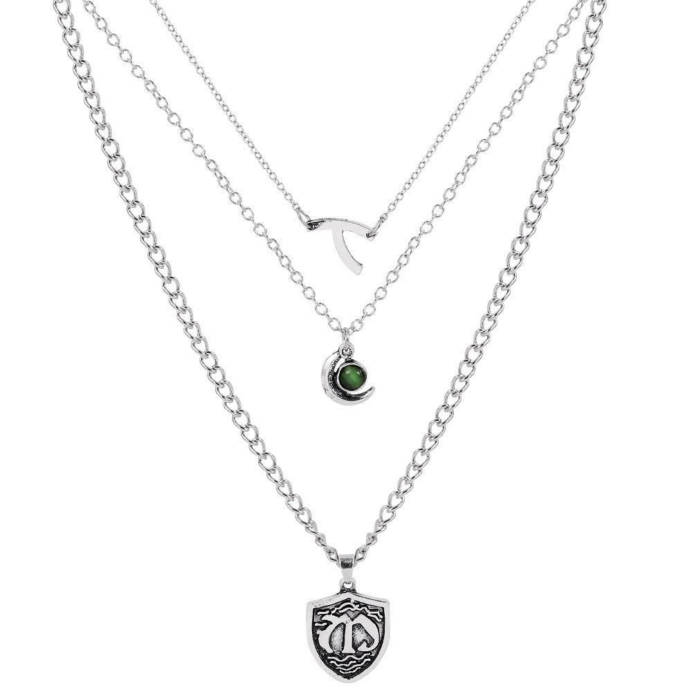 Flerlagers kort halsband halsband