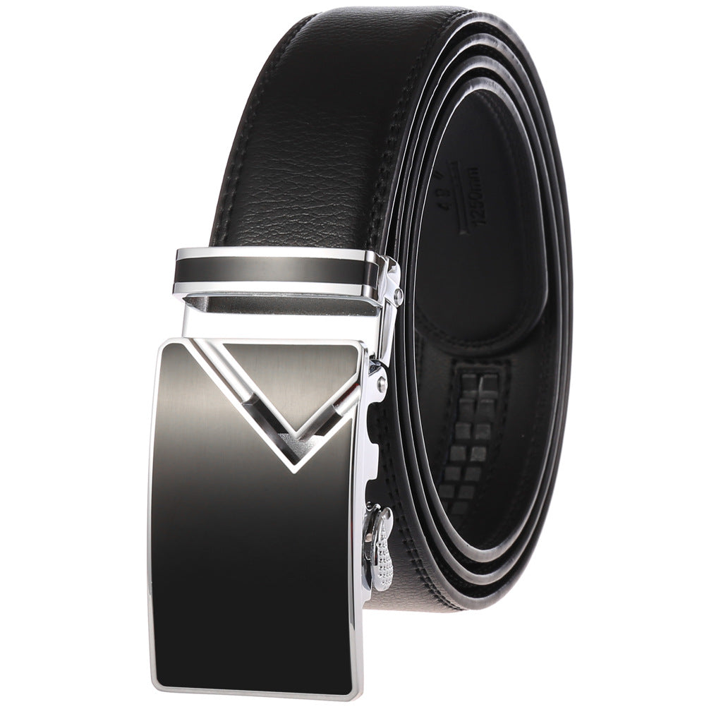 Men's Fashion Automatic Buckle Belt - 6 Versatile Color Combinations