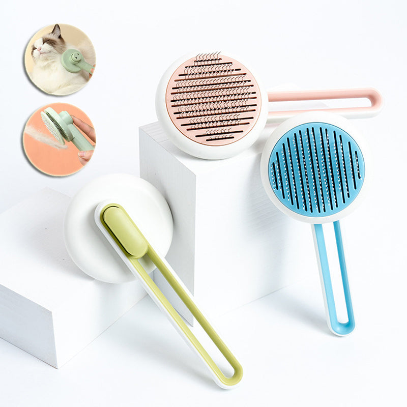 Pet Hair Remover Brush - Automatic Massage Comb for Cats & Dogs