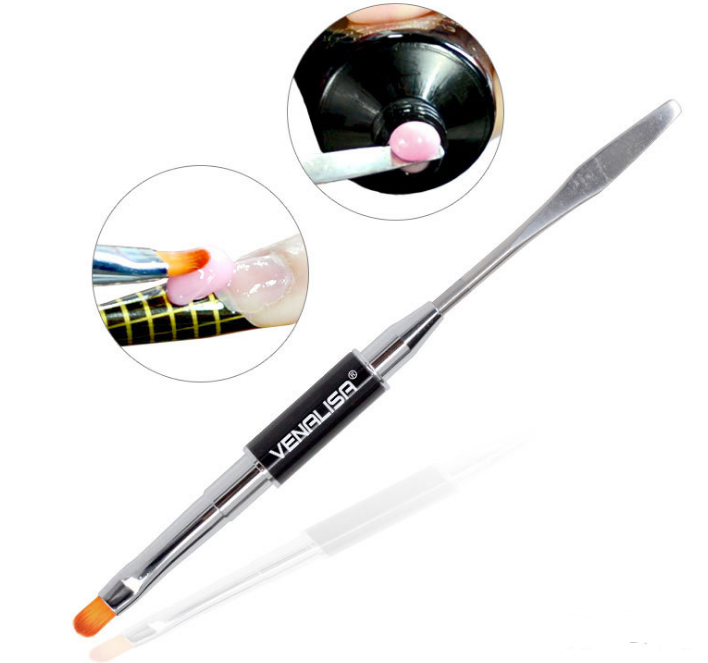 Venalisa Poly Nail Gel Kit - 45g 75ml 100pcs Complete System | Double-Head Phototherapy Builder