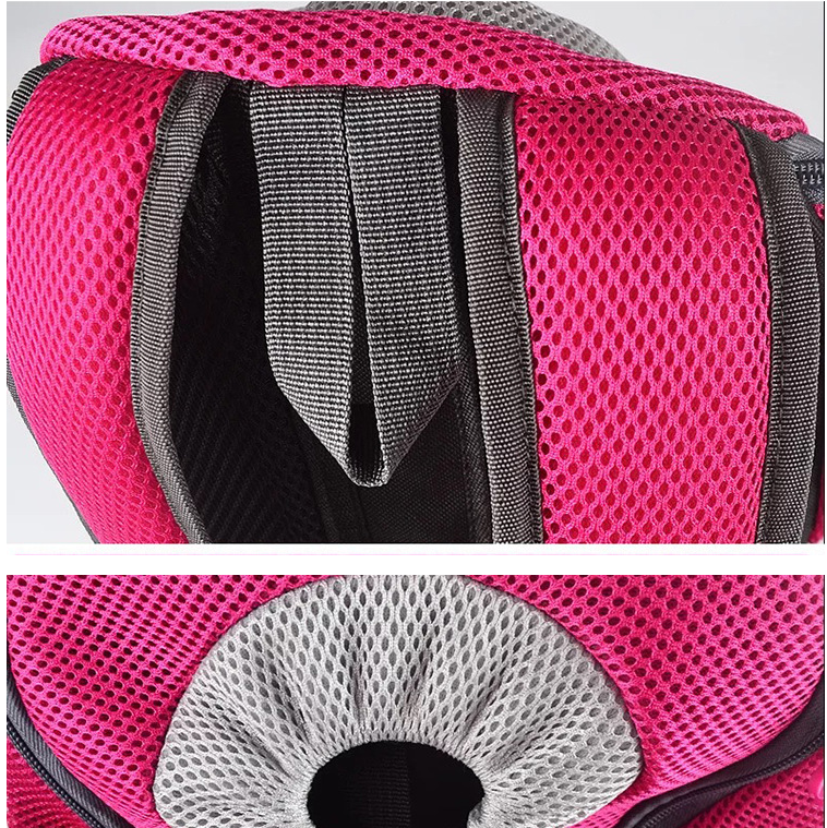 Pet Dog Carrier Carrier For Dogs Ryggsäck Ut Dubbel axel Bärbar Travel Outdoor Carrier Bag Mesh