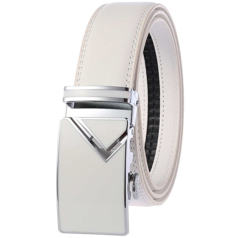 Men's Fashion Automatic Buckle Belt - 6 Versatile Color Combinations