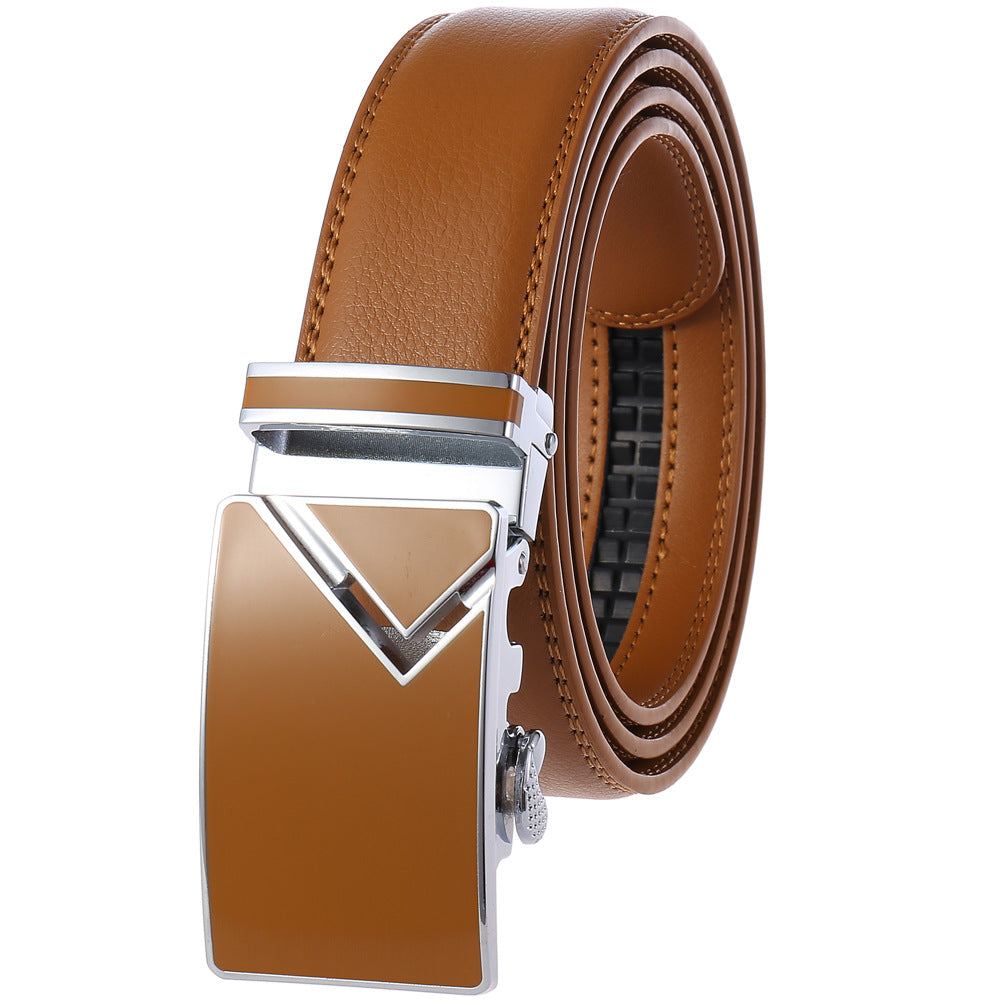 Men's Fashion Automatic Buckle Belt - 6 Versatile Color Combinations