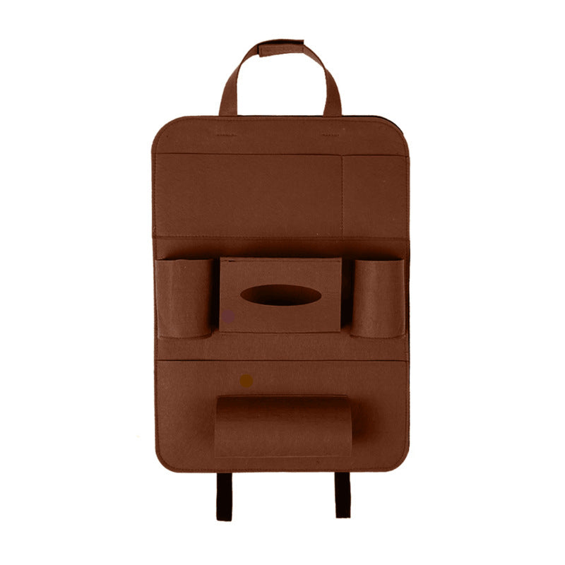 Auto Bil Baksäte Organizer Bil-Styling Hållare Multi-Pocket Seat Ull Filt Förvaring Multifunktion Fordonstillbehör Väska