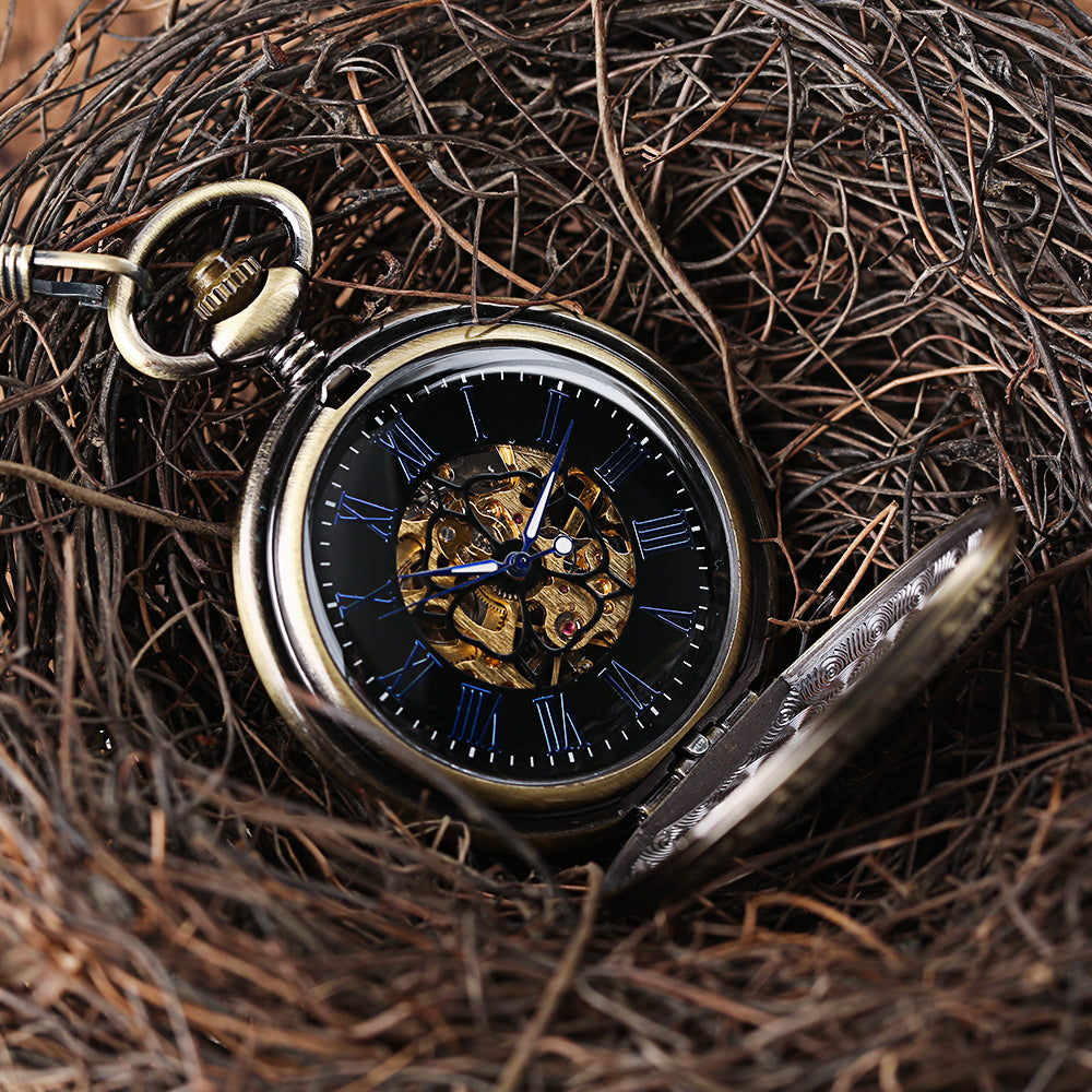 Eagle Manual Mechanical Pocket Watch - Timeless Elegant Precision Sophisticated Durable Fine Watchmaking Artistry