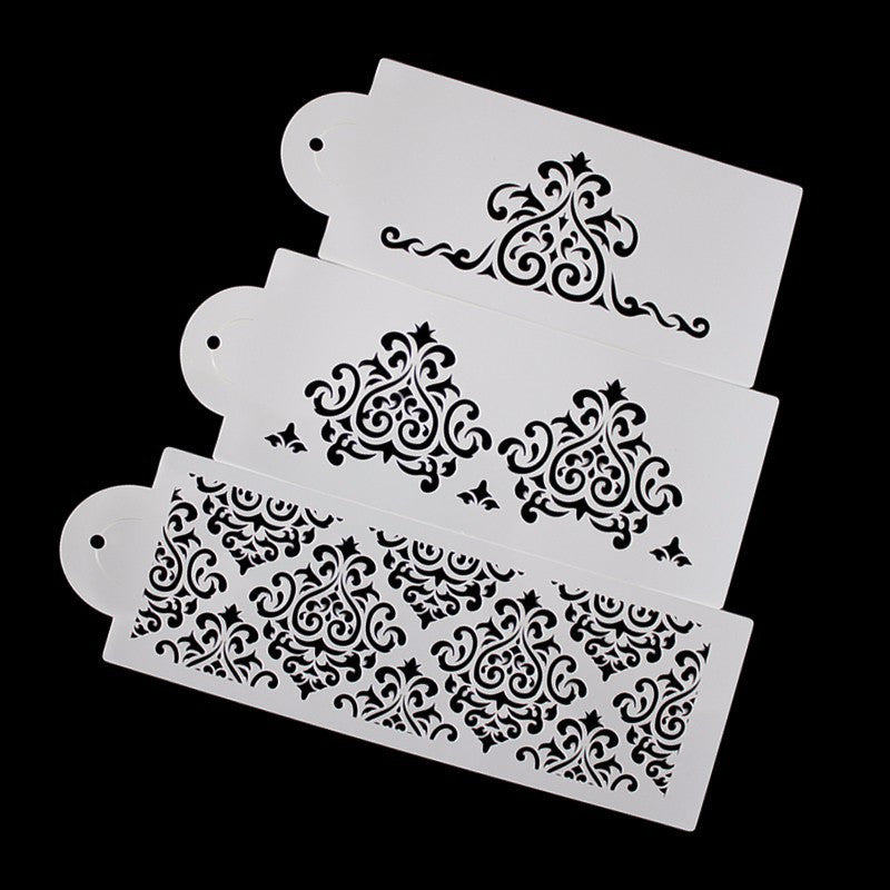 Gabarit creux pour fondant DIY 3 pièces