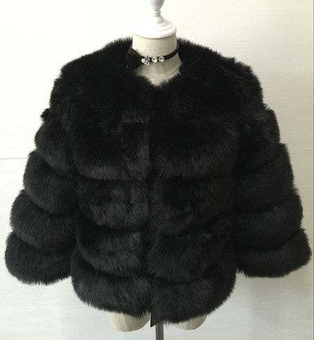 S-3XL vison manteaux femmes hiver nouvelle mode fausse fourrure manteau élégant épais chaud vêtements d'extérieur fausse fourrure veste Chaquetas Mujer