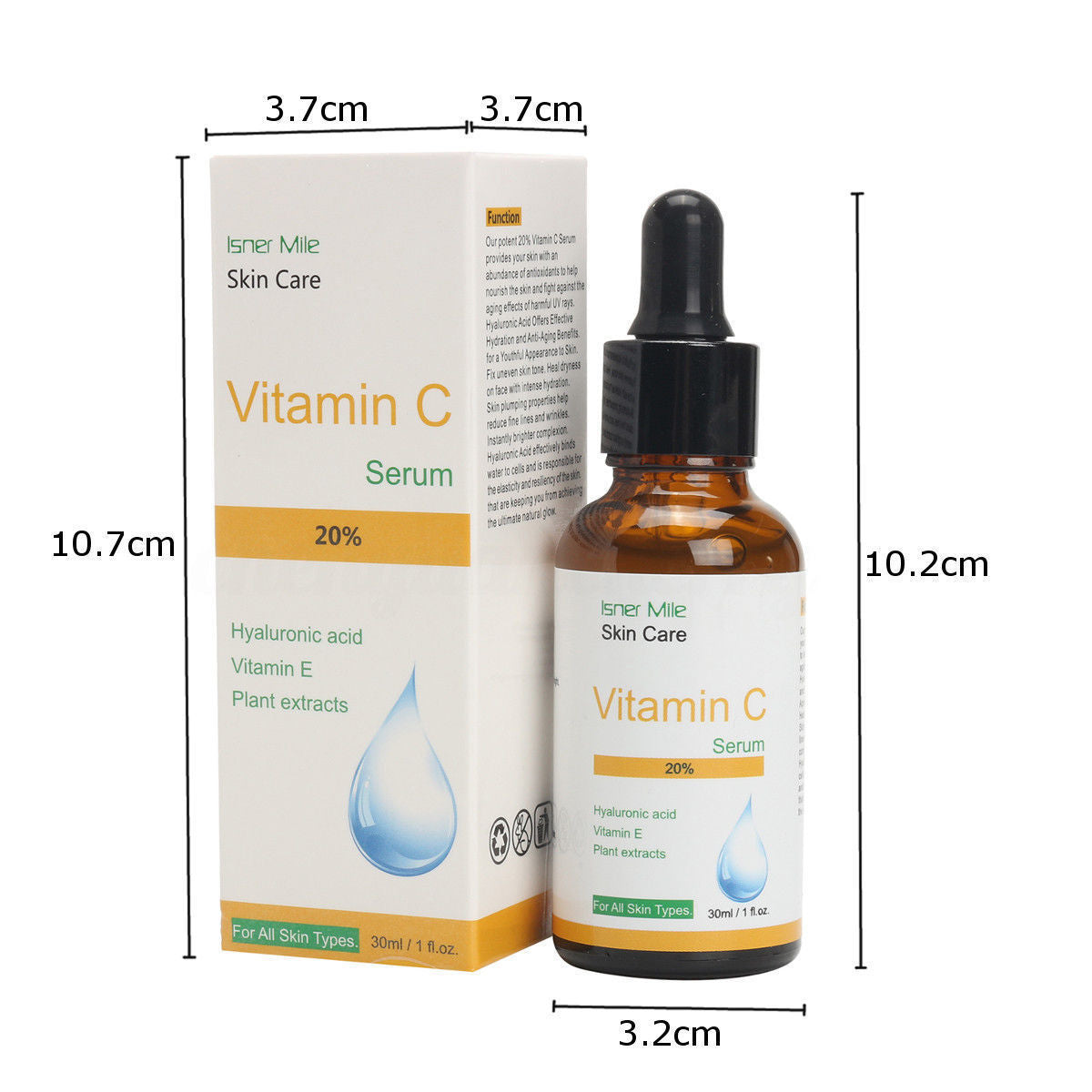 C-vitamin outspädda hudvårdsprodukter