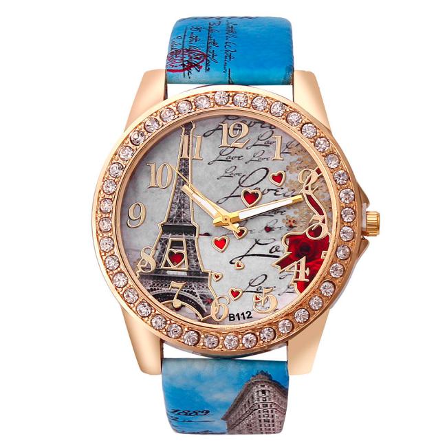 Nouveau Vintage Paris tour Eiffel montre à Quartz femme femmes filles dames étudiants montre-bracelet décontractée Relojes