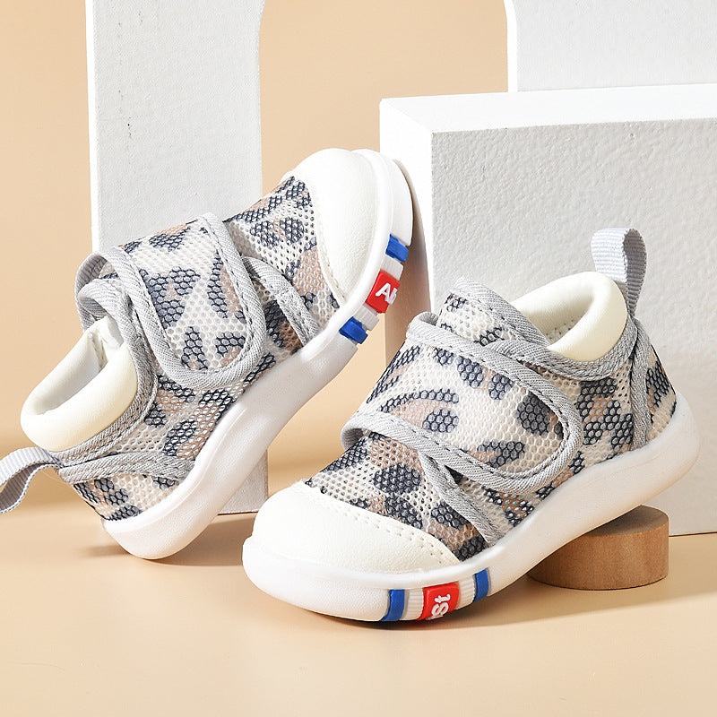 Baby Sandals Men's Summer Toddler 0 1-2 Years Old Baby Non-slip Soft Bottom Infant Mesh Surface Shoe