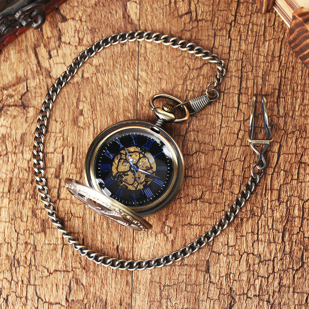 Eagle Manual Mechanical Pocket Watch - Timeless Elegant Precision Sophisticated Durable Fine Watchmaking Artistry