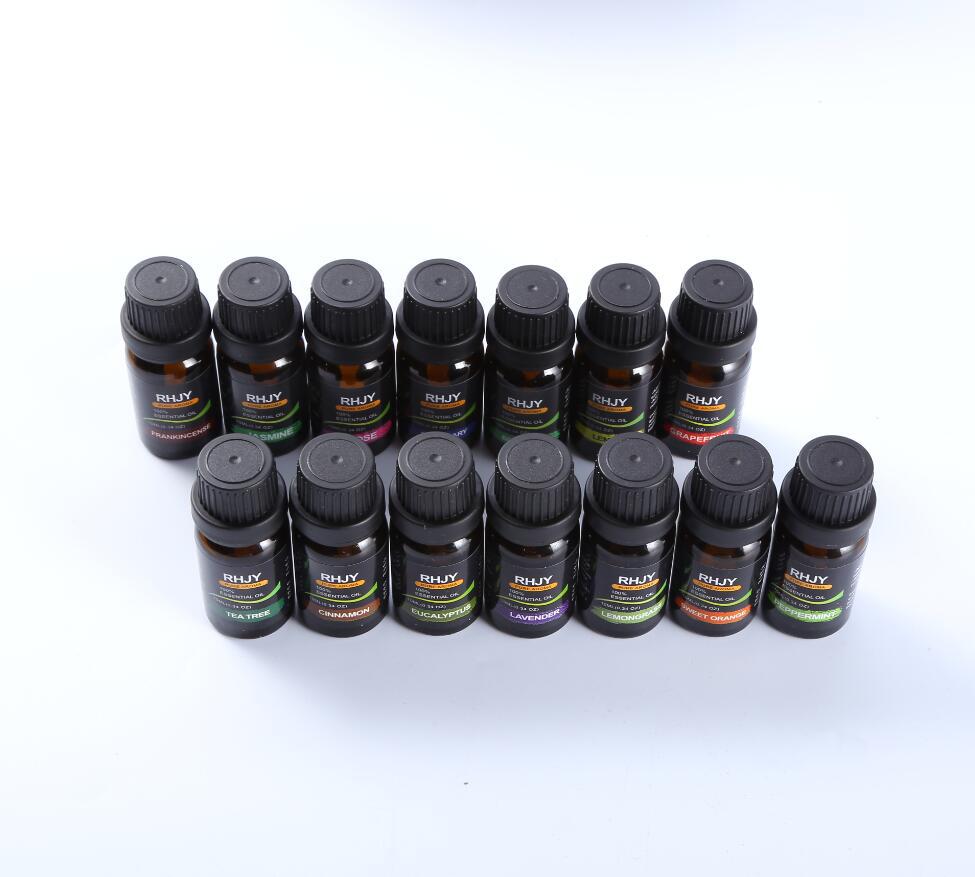 Ensemble d'huiles essentielles d'aromathérapie