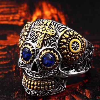 Skull Ring Smycken Mode Ring