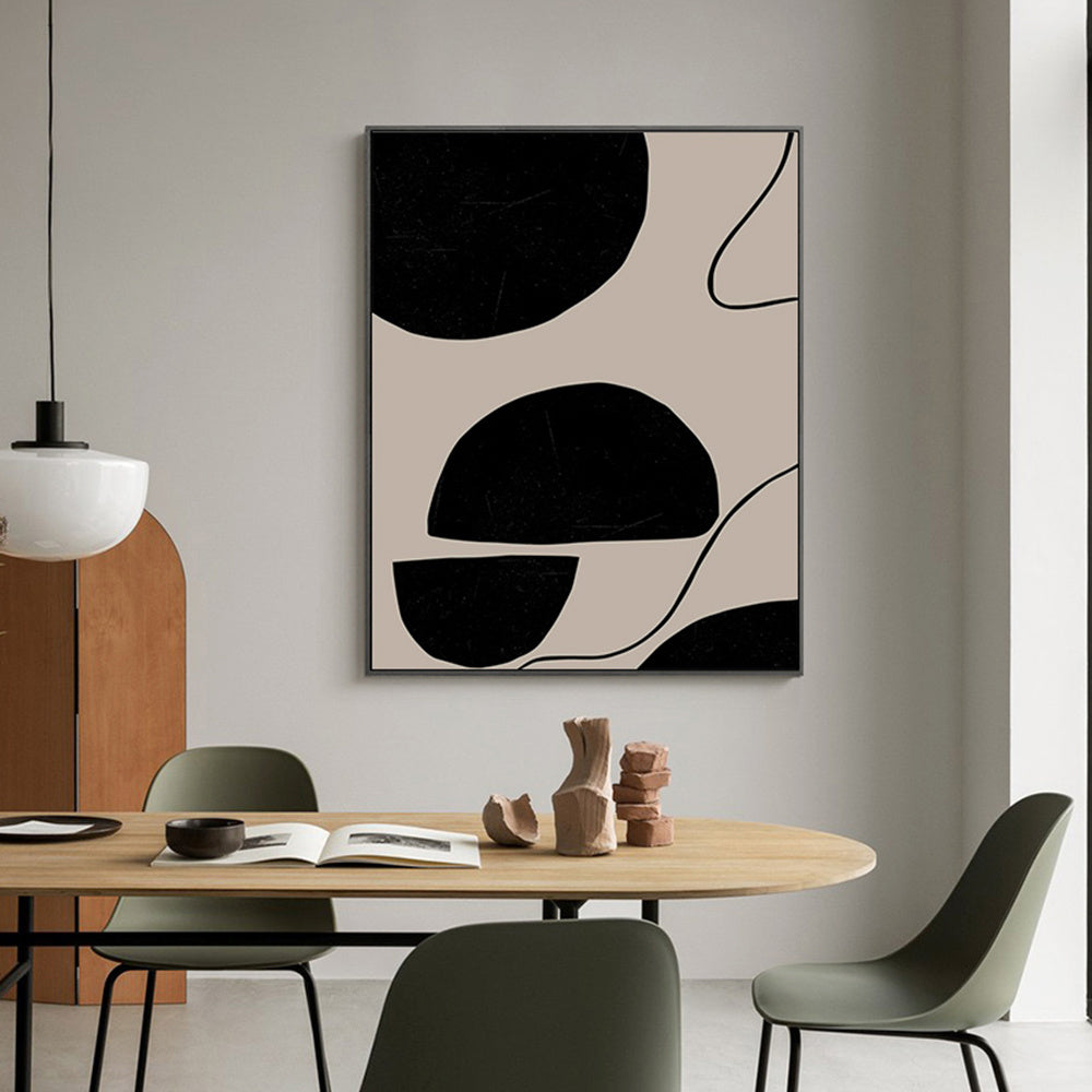 Affiche murale de formes géométriques, décor de salle, toile photo de luxe