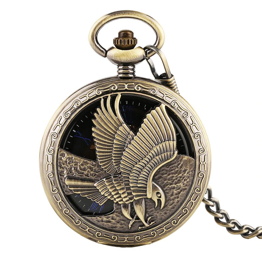Eagle Manual Mechanical Pocket Watch - Timeless Elegant Precision Sophisticated Durable Fine Watchmaking Artistry