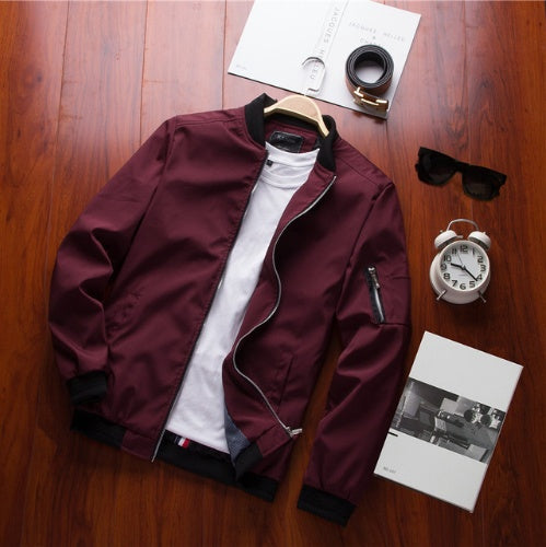 Jacka Casual Jacka Mäns Baseball Uniform ungdom trend