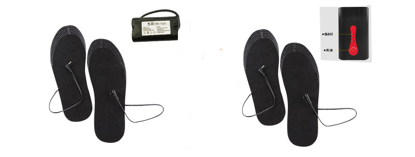 Uppvärmda sulor USB uppladdningsbar
