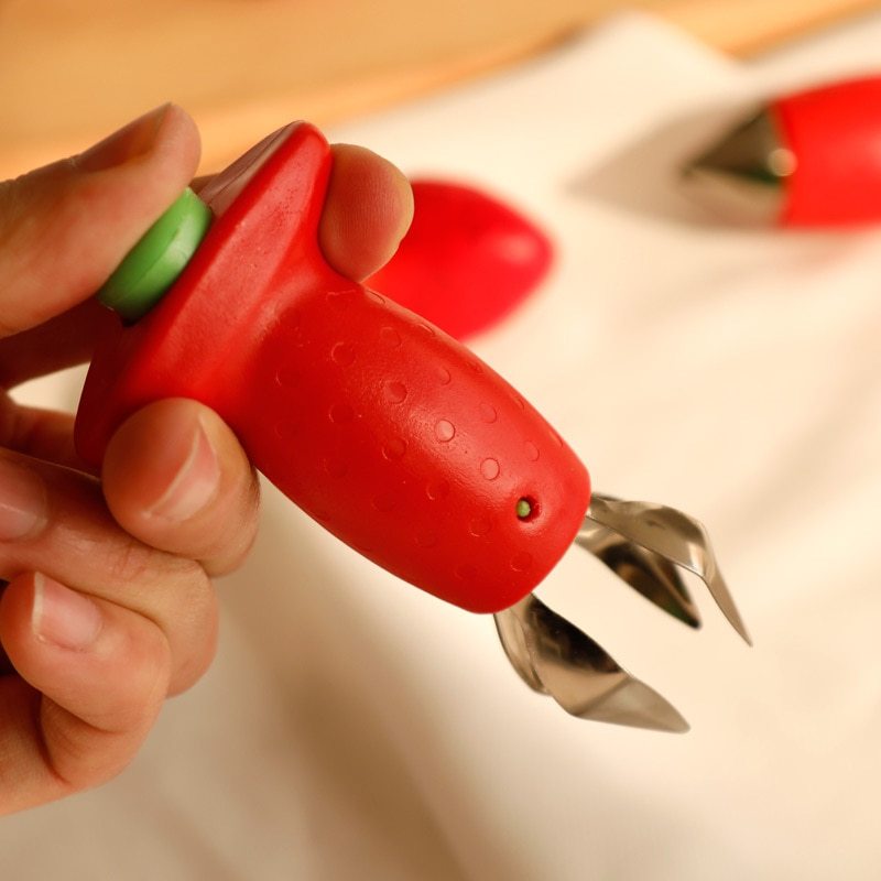 Décortiqueur de fraises, dissolvant de feuilles de fruits créatif, Gadget de cuisine